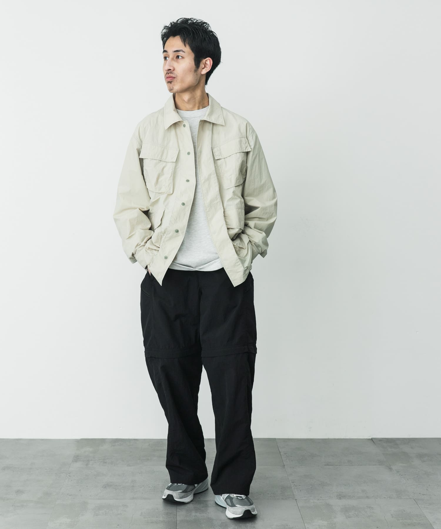 別注』Snow Peak Apparel×DOORS Nylon Tussah Blouson(M BLACK