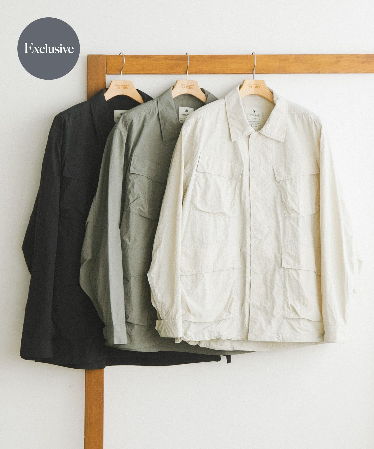 『別注』Snow Peak Apparel×DOORS　Nylon Tussah Blouson BLACK XL