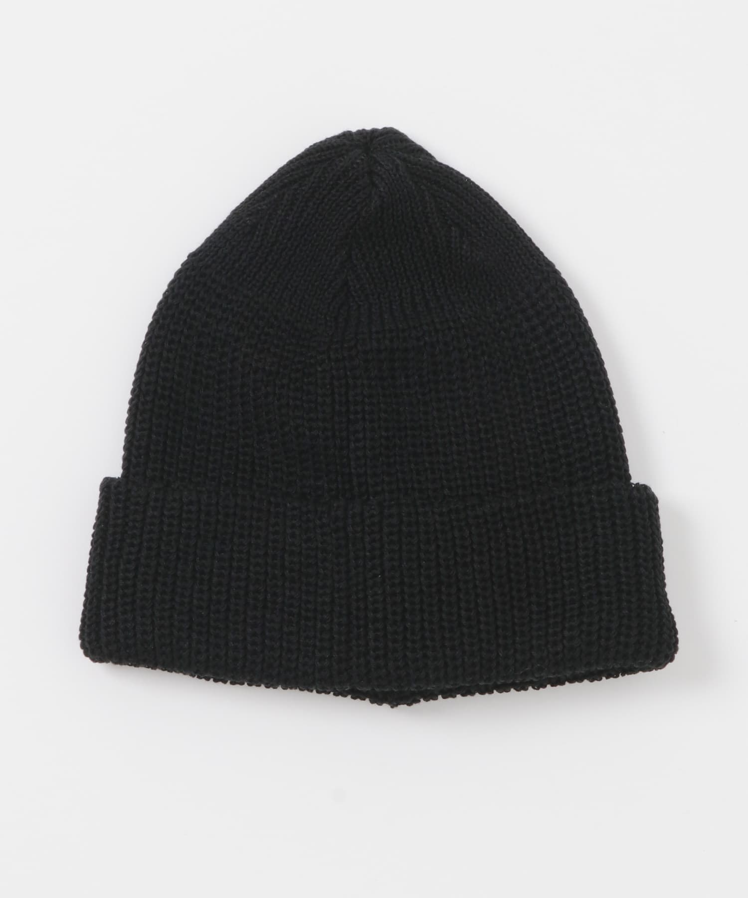 KIJIMA TAKAYUKI　COTTON ACRYLIC WATCH CAP BLACK one