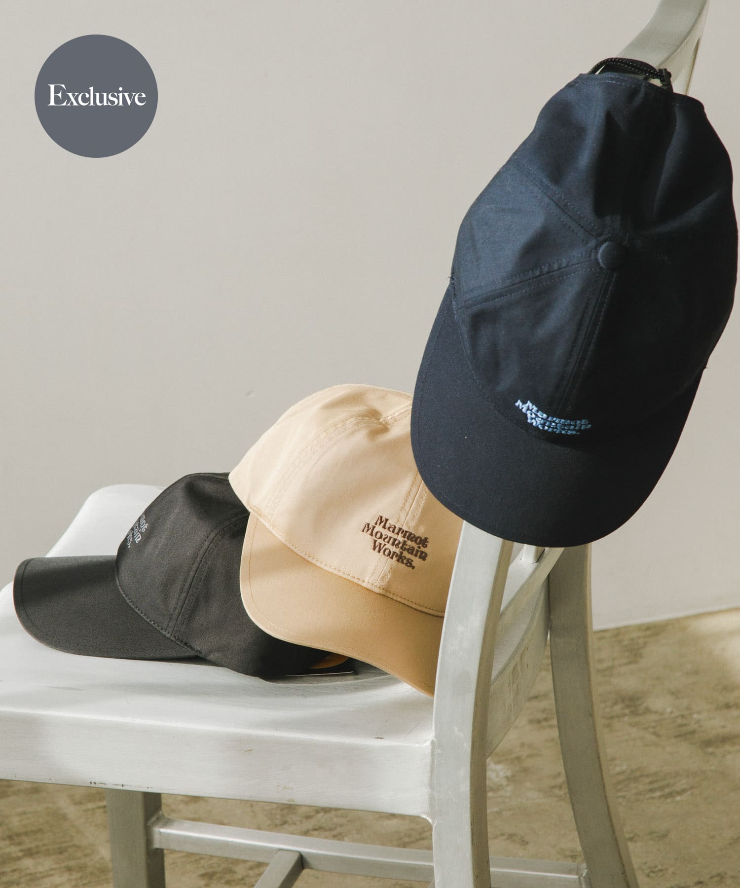 『別注』Marmot×DOORS　MMW 6Panel Cap BLACK one