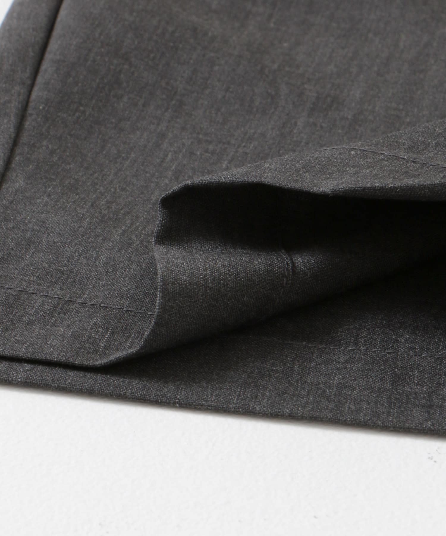 STILL BY HAND　Summer wool wide pants CHARCOAL 44