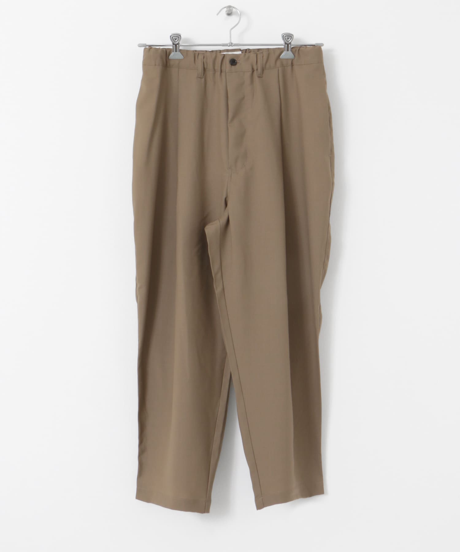 STILL BY HAND　Summer wool wide pants DUSTYBROWN 44