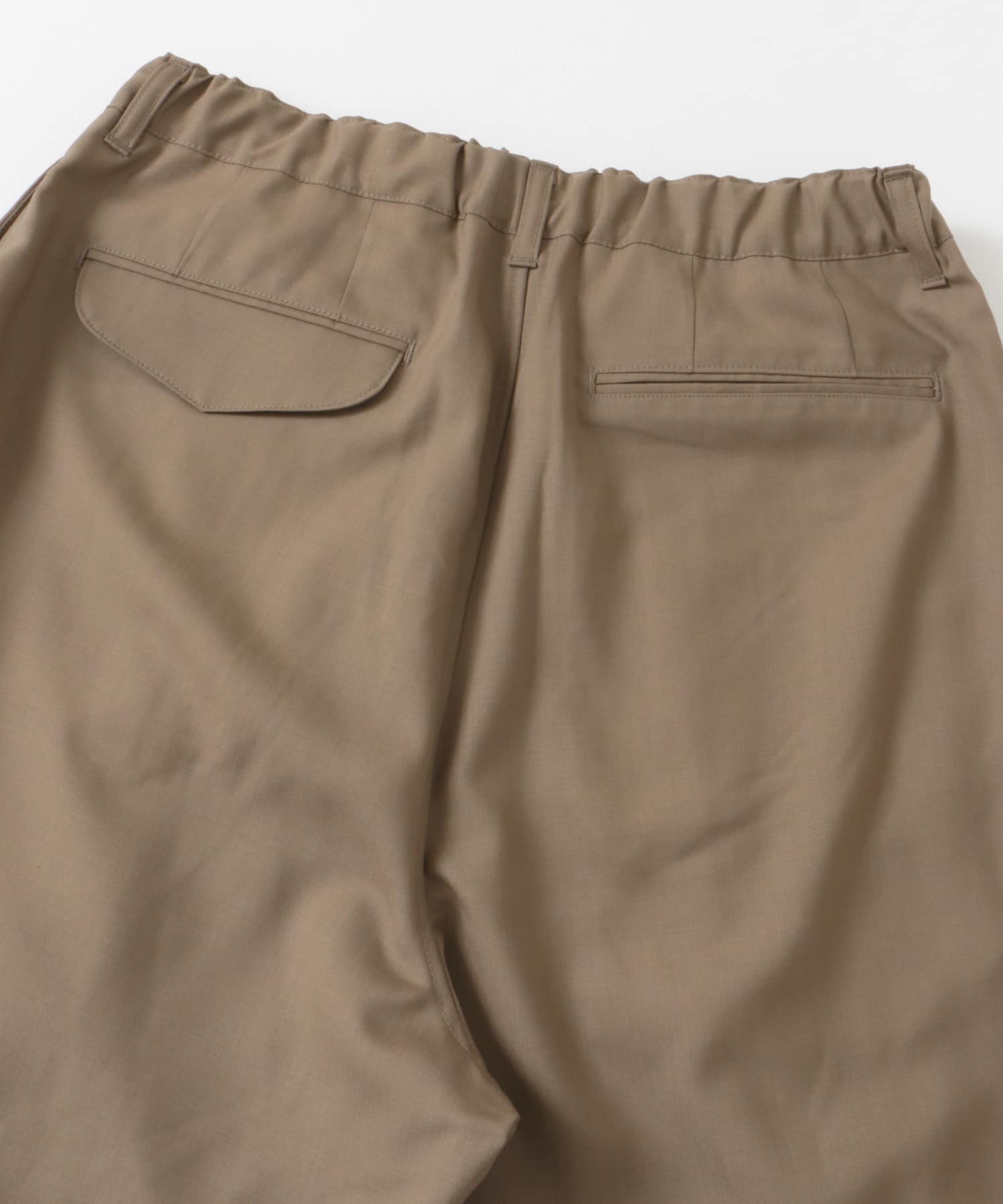 STILL BY HAND　Summer wool wide pants DUSTYBROWN 44