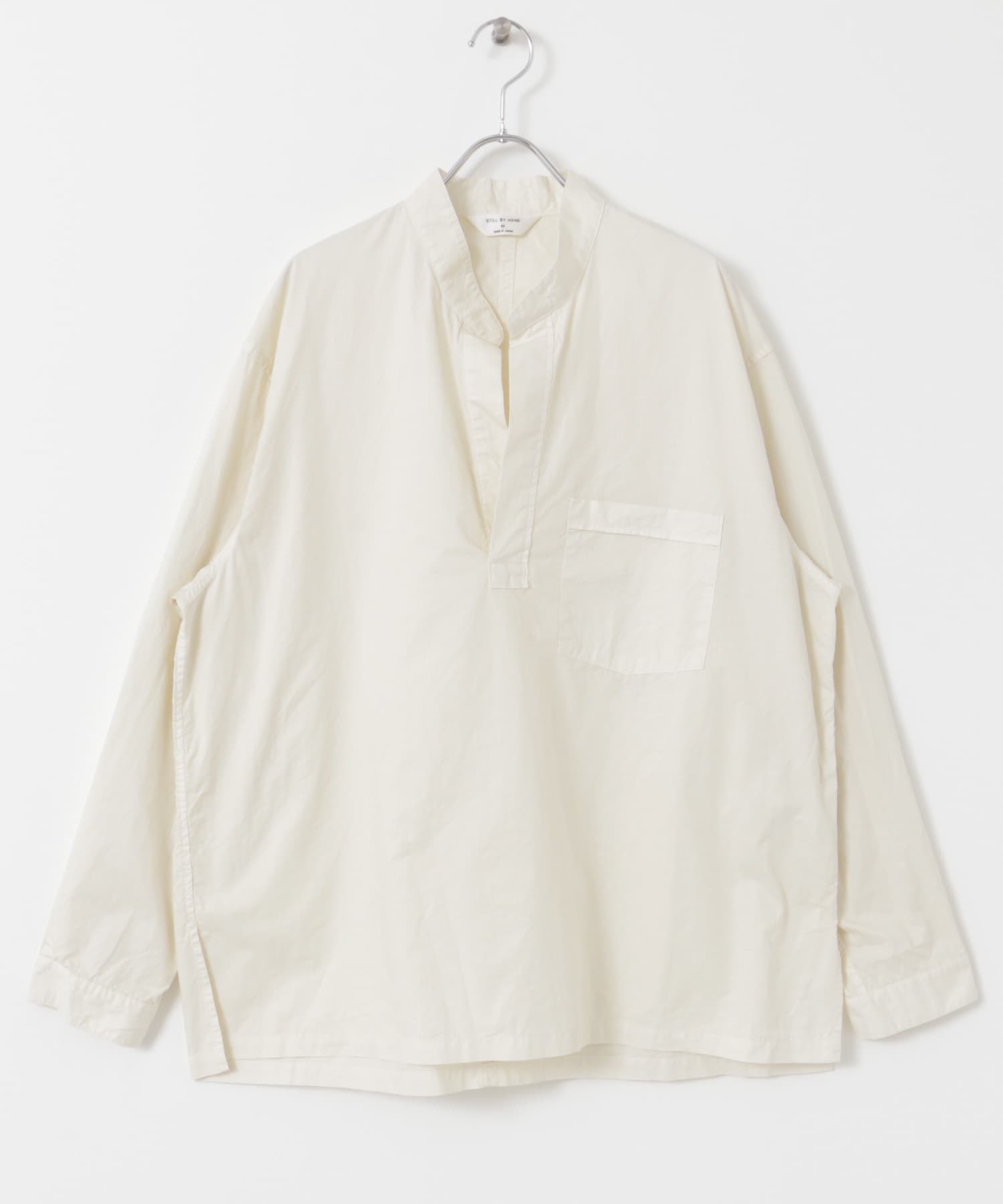 STILL BY HAND　Garment-dye over shirts ECRU 46