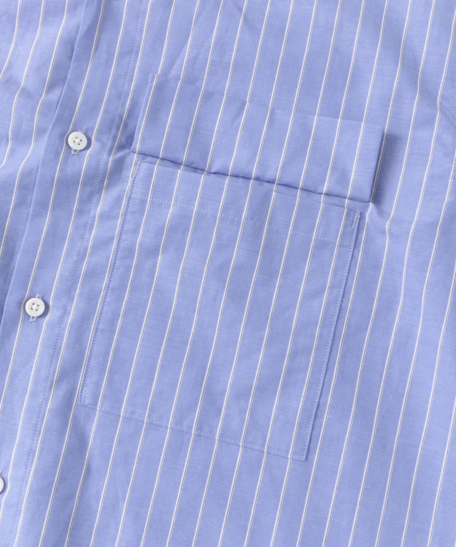 STILL BY HAND　Oversized shirts BLUESTRIPE 46