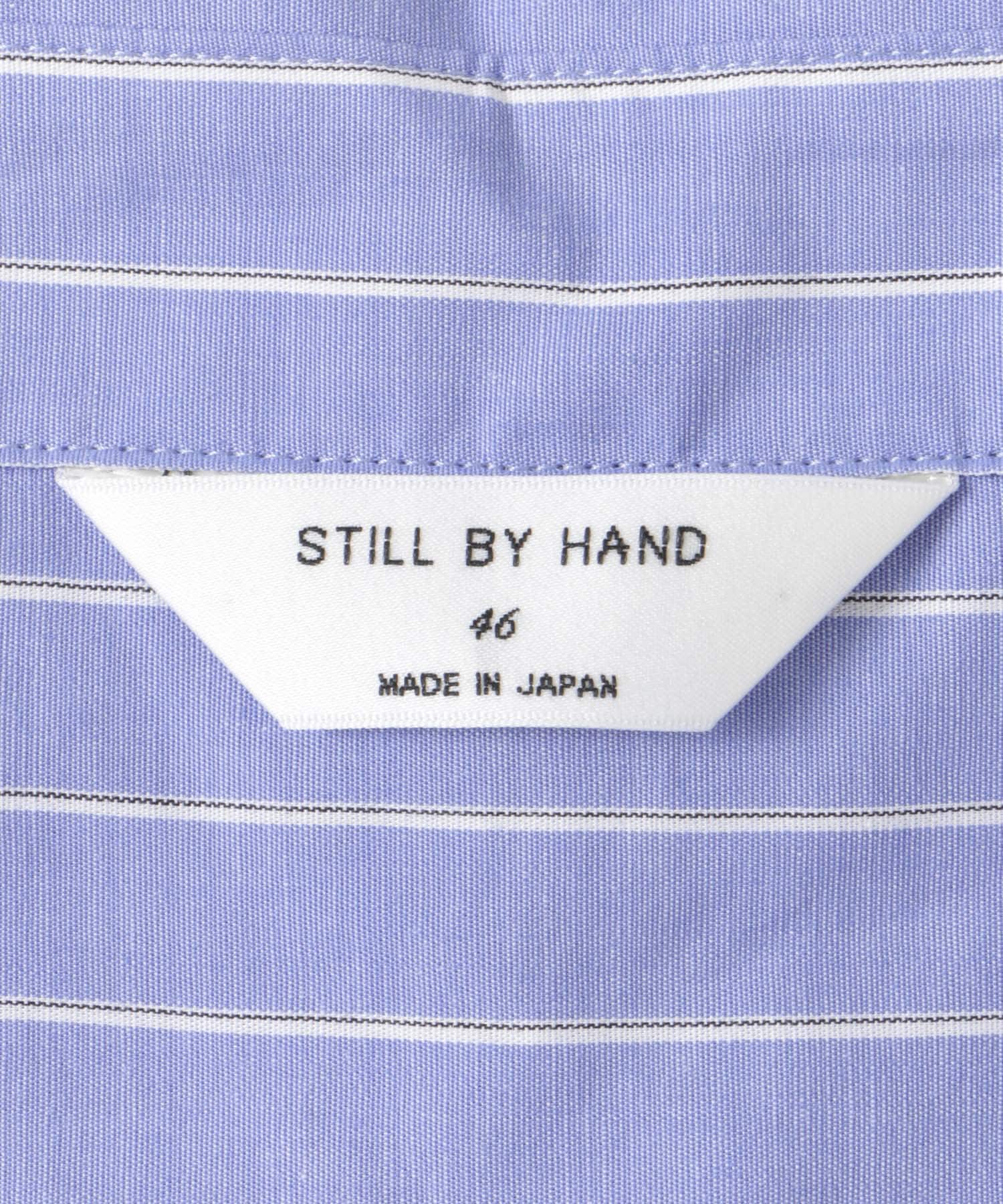 STILL BY HAND　Oversized shirts BLUESTRIPE 46