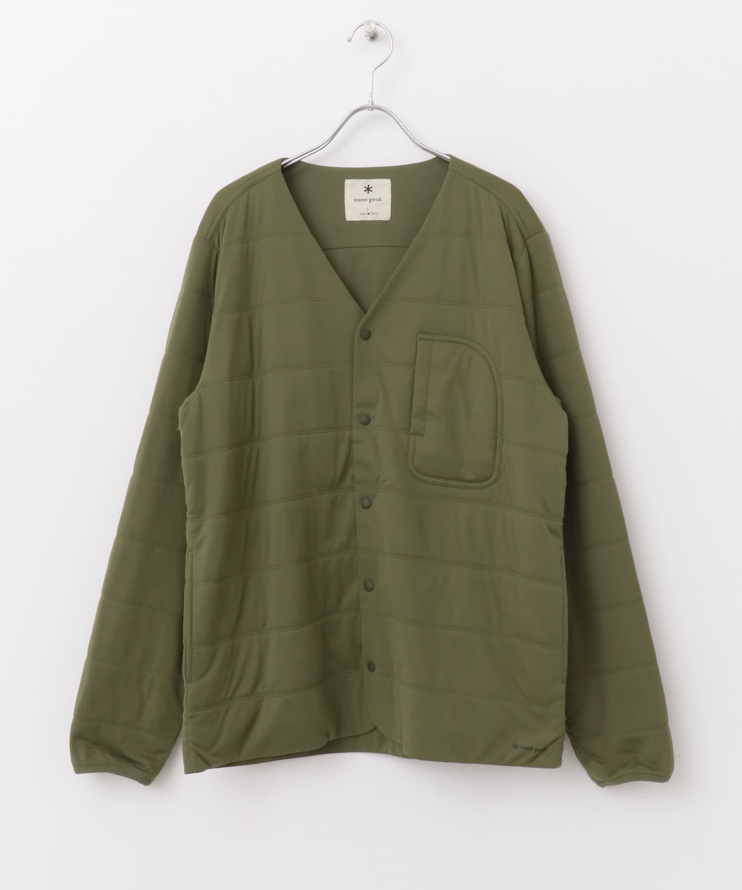 Snow Peak Apparel　FlexibleInsulatedCardigan OLIVE M