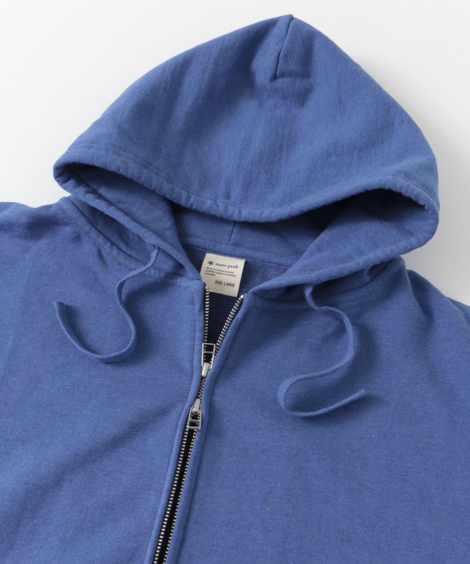 Snow Peak Apparel　RecycledCottonZipUpParka BLUE M