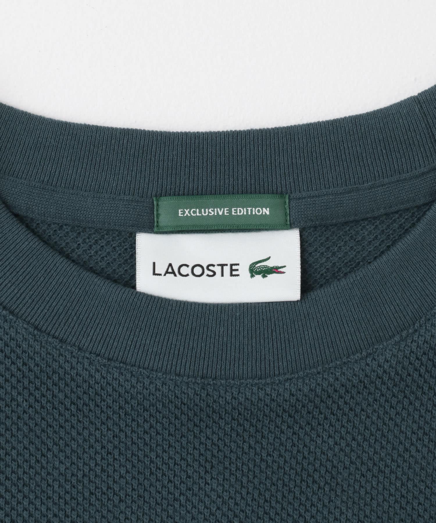 『別注』LACOSTE×DOORS　thick pique crew long-sleeve FAUCON 3
