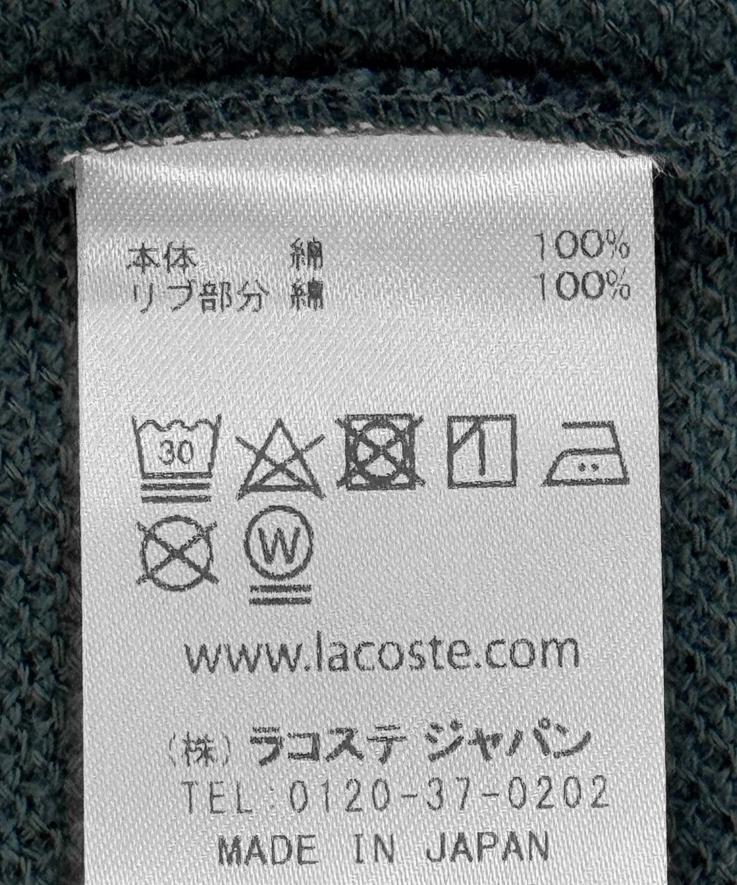 『別注』LACOSTE×DOORS　thick pique crew long-sleeve FAUCON 3