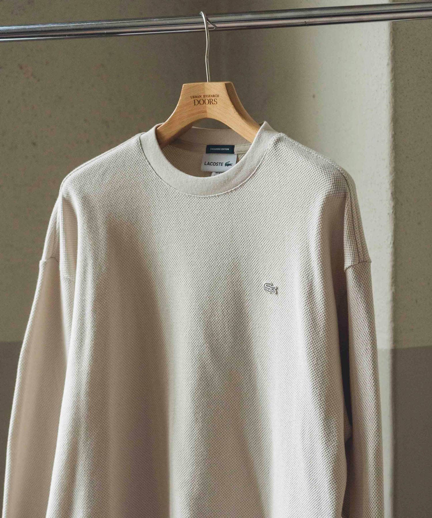 『別注』LACOSTE×DOORS　thick pique crew long-sleeve HAMMAM 3
