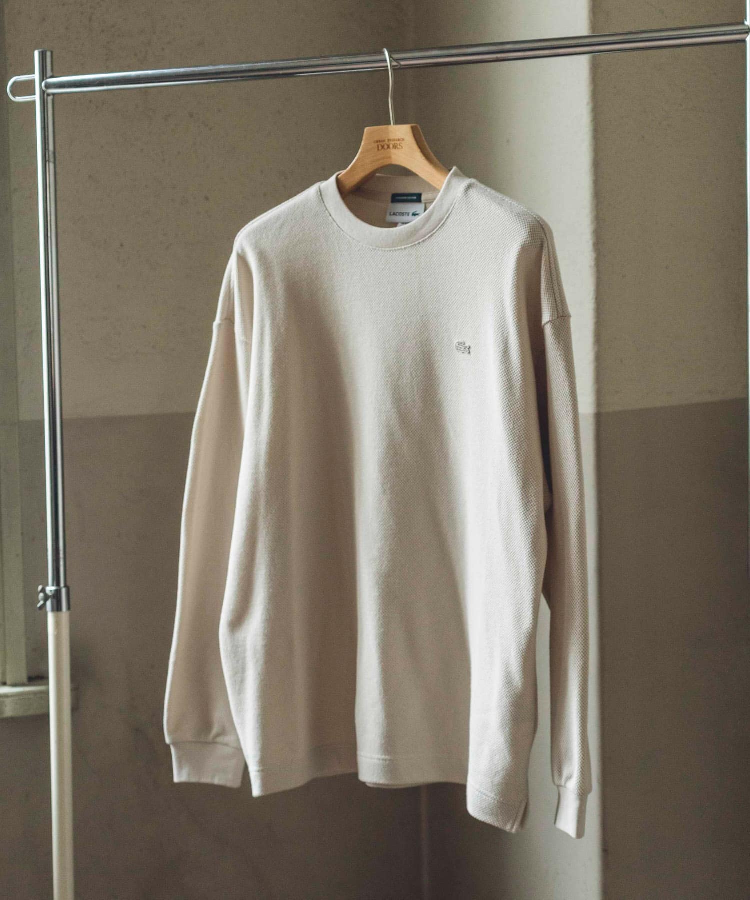 『別注』LACOSTE×DOORS　thick pique crew long-sleeve HAMMAM 3