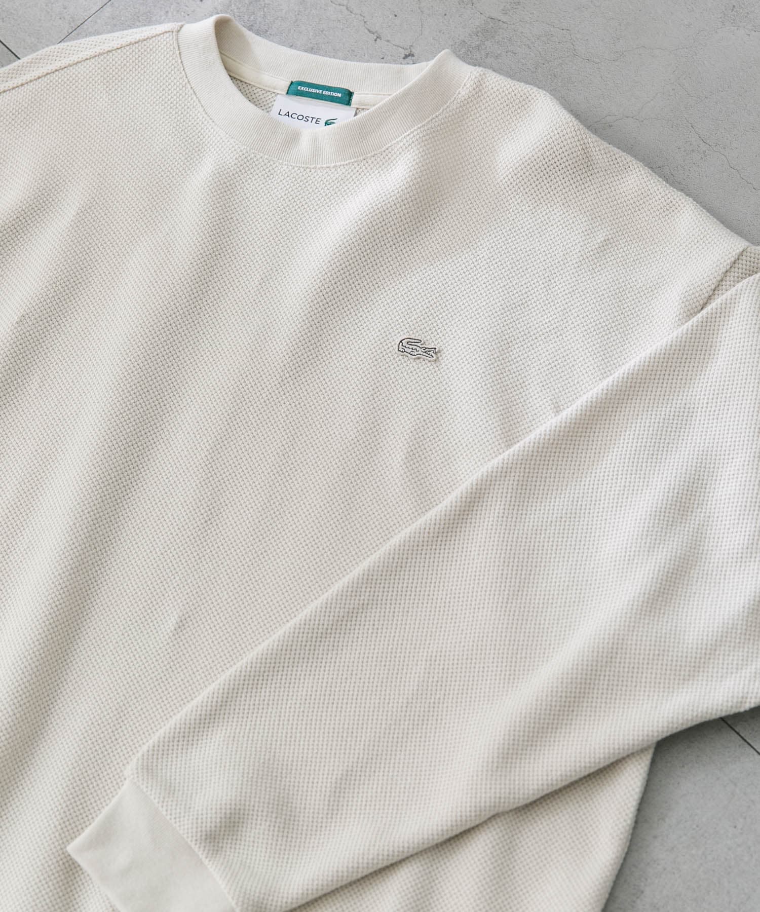 『別注』LACOSTE×DOORS　thick pique crew long-sleeve HAMMAM 4