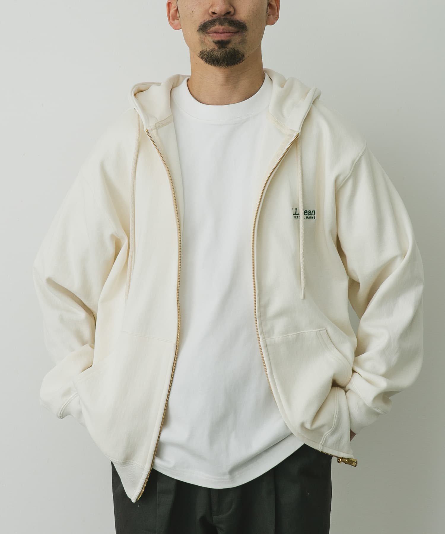 L.L.Bean PortageFullZipHoodedSweat(M Birch): トップス｜URBAN