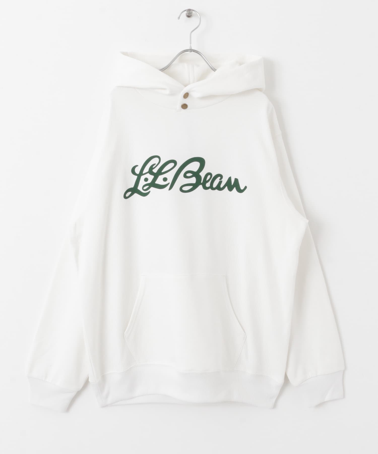 L.L.Bean　Portage Hooded Sweat White M