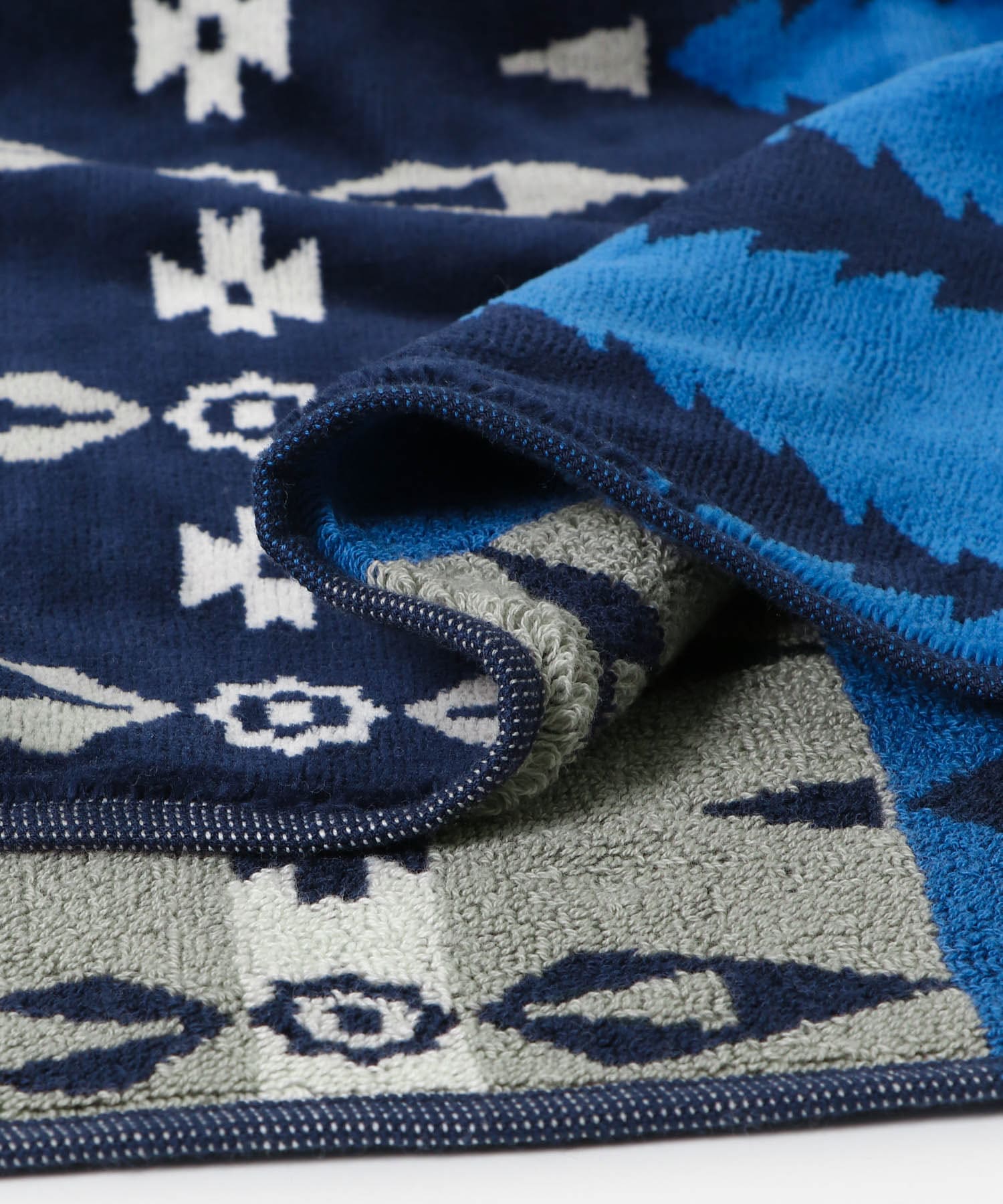 Snow Peak×PENDLETON　SP/PENDLETON TowelBlanket BLUE one
