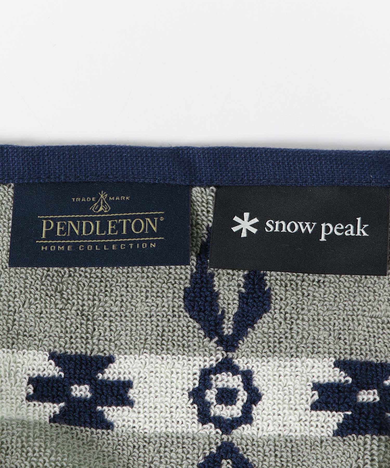 Snow Peak×PENDLETON　SP/PENDLETON TowelBlanket BLUE one