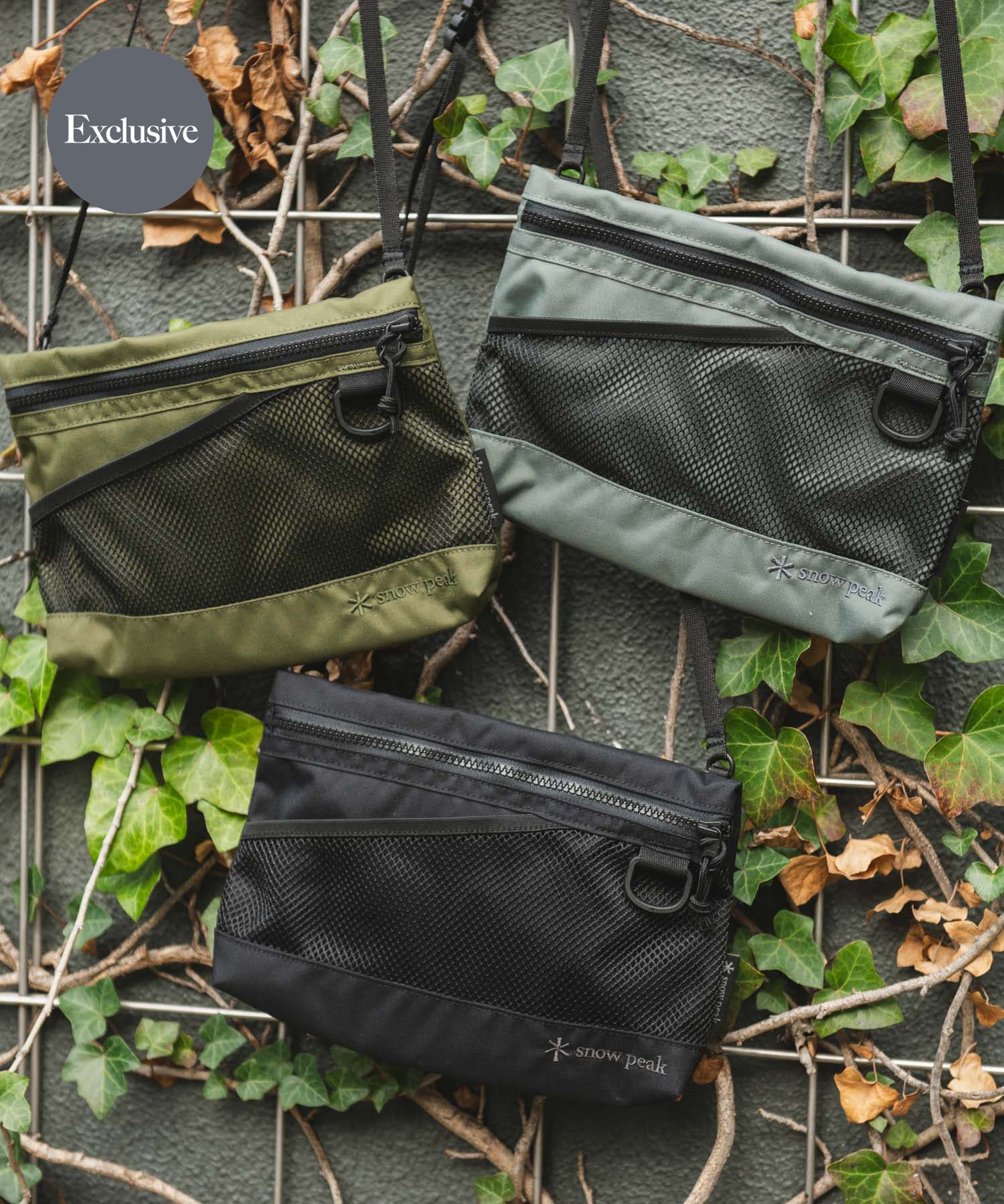 『別注』Snow Peak Apparel×DOORS　Everyday Use Sacoche Black one