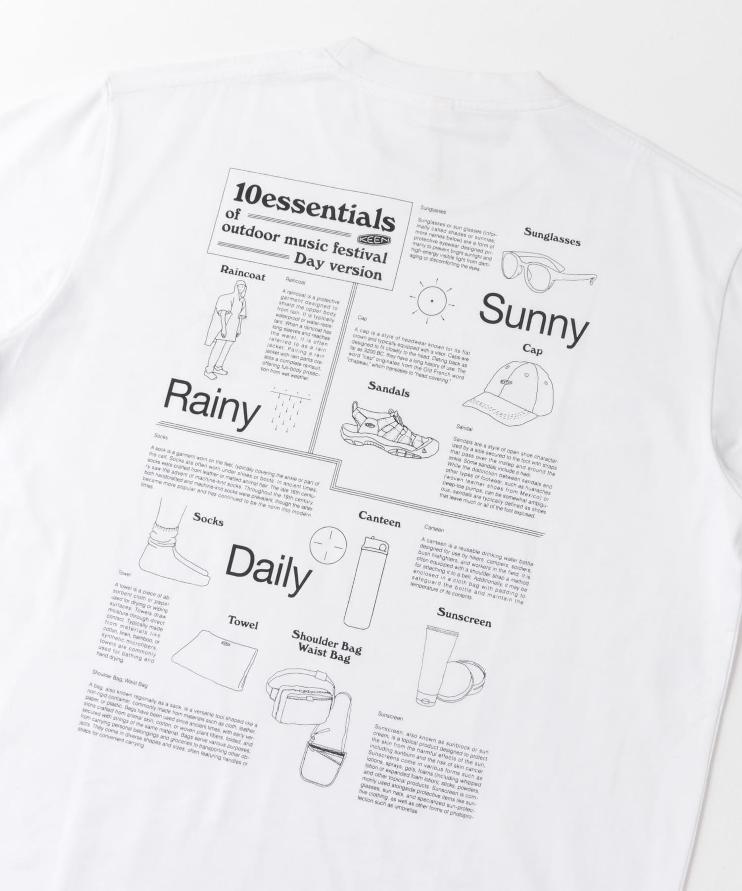 『別注』KEEN×DOORS　OC/RP10ESSENTIALS T-SHIRTS WHITE M