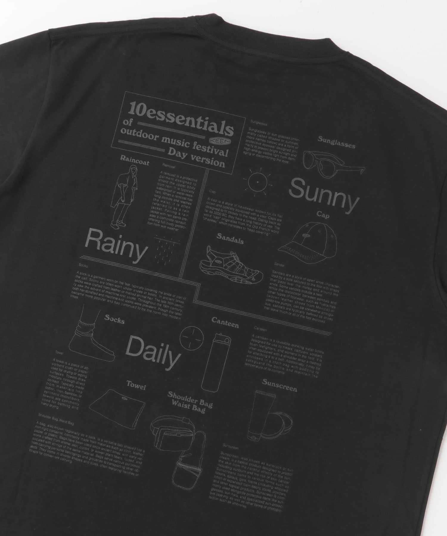 『別注』KEEN×DOORS　OC/RP10ESSENTIALS T-SHIRTS BLACK M