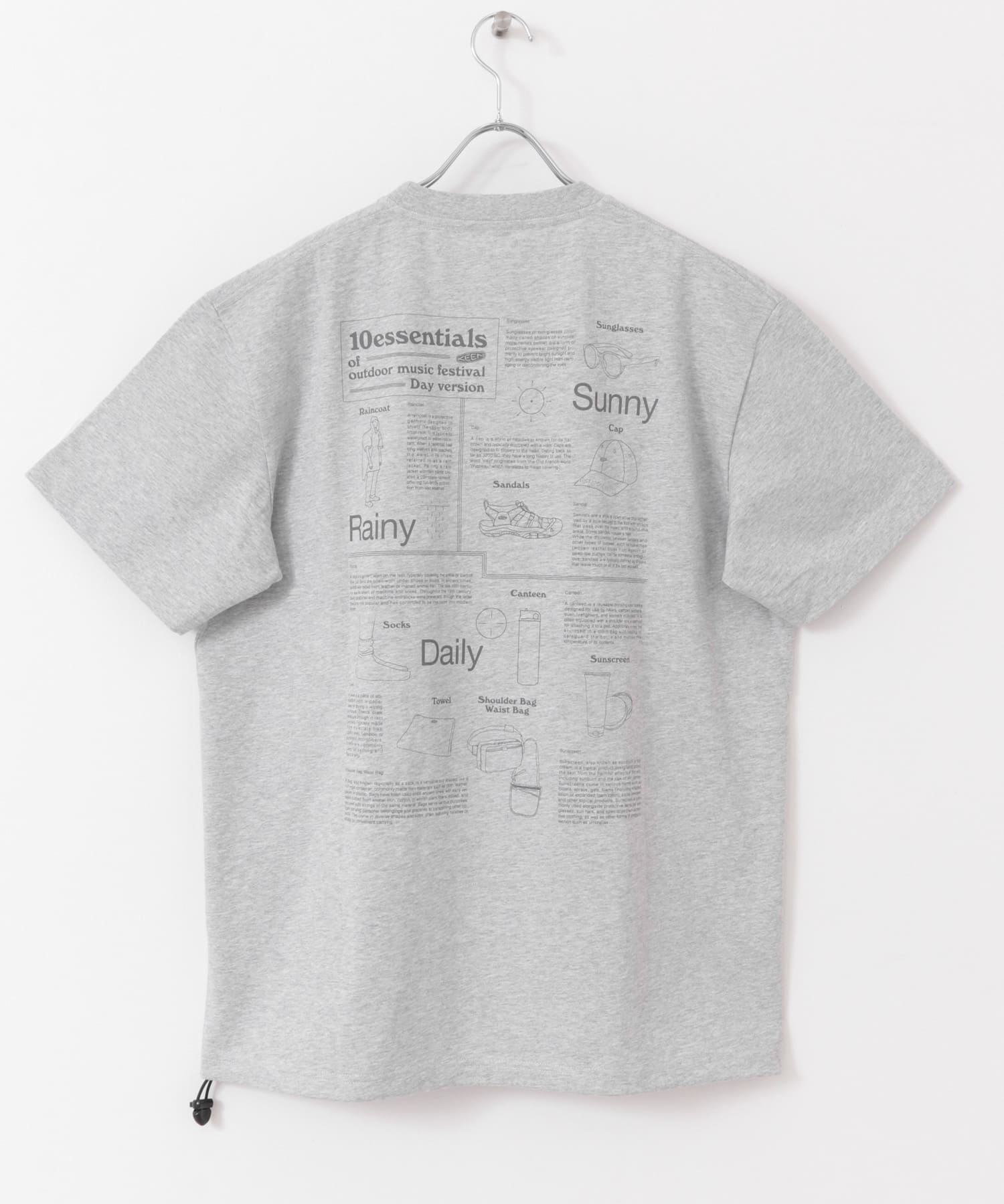『別注』KEEN×DOORS　OC/RP10ESSENTIALS T-SHIRTS ASH GREY M