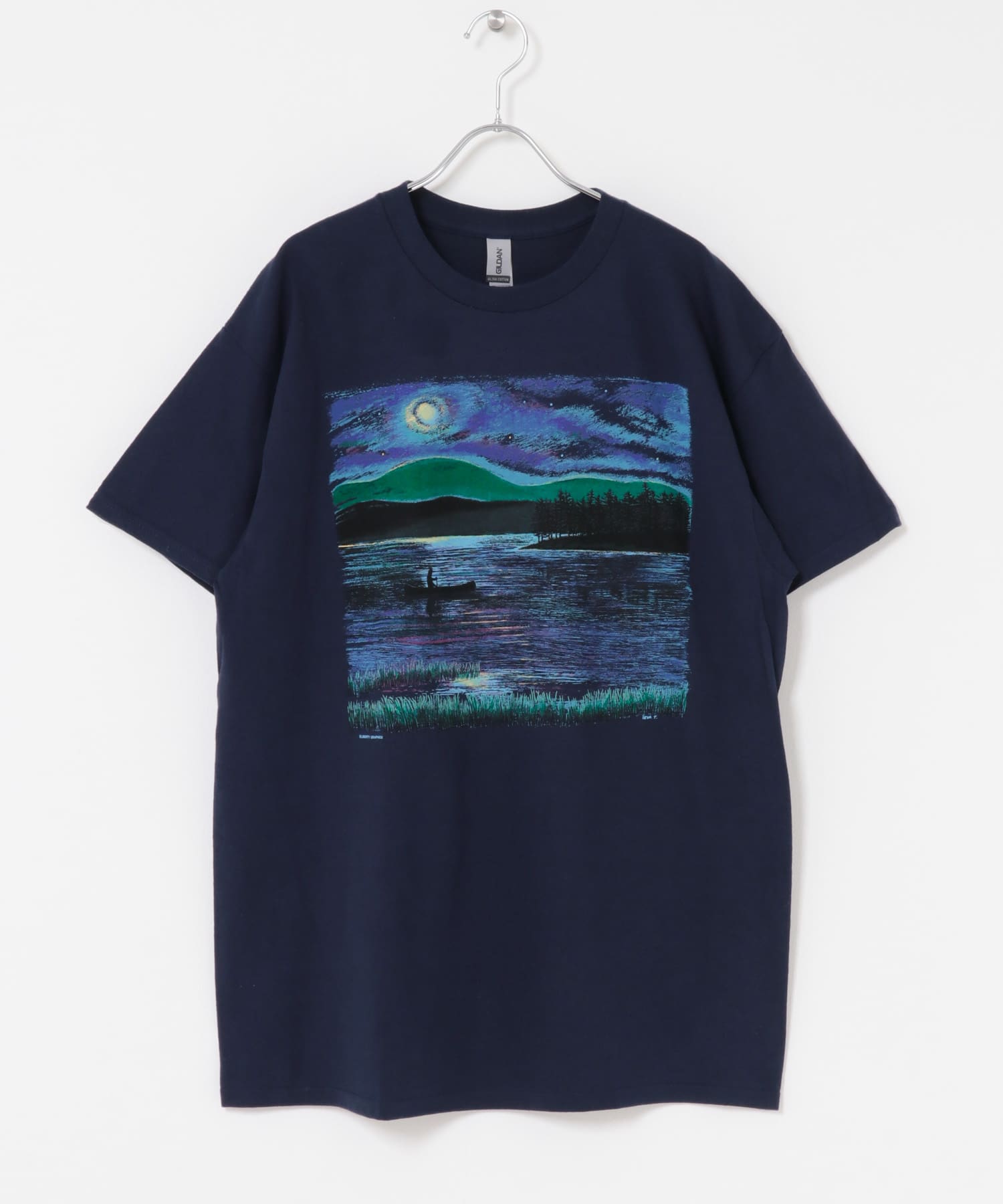 LIBERTY GRAPHICS　Night Canoe NAVY L