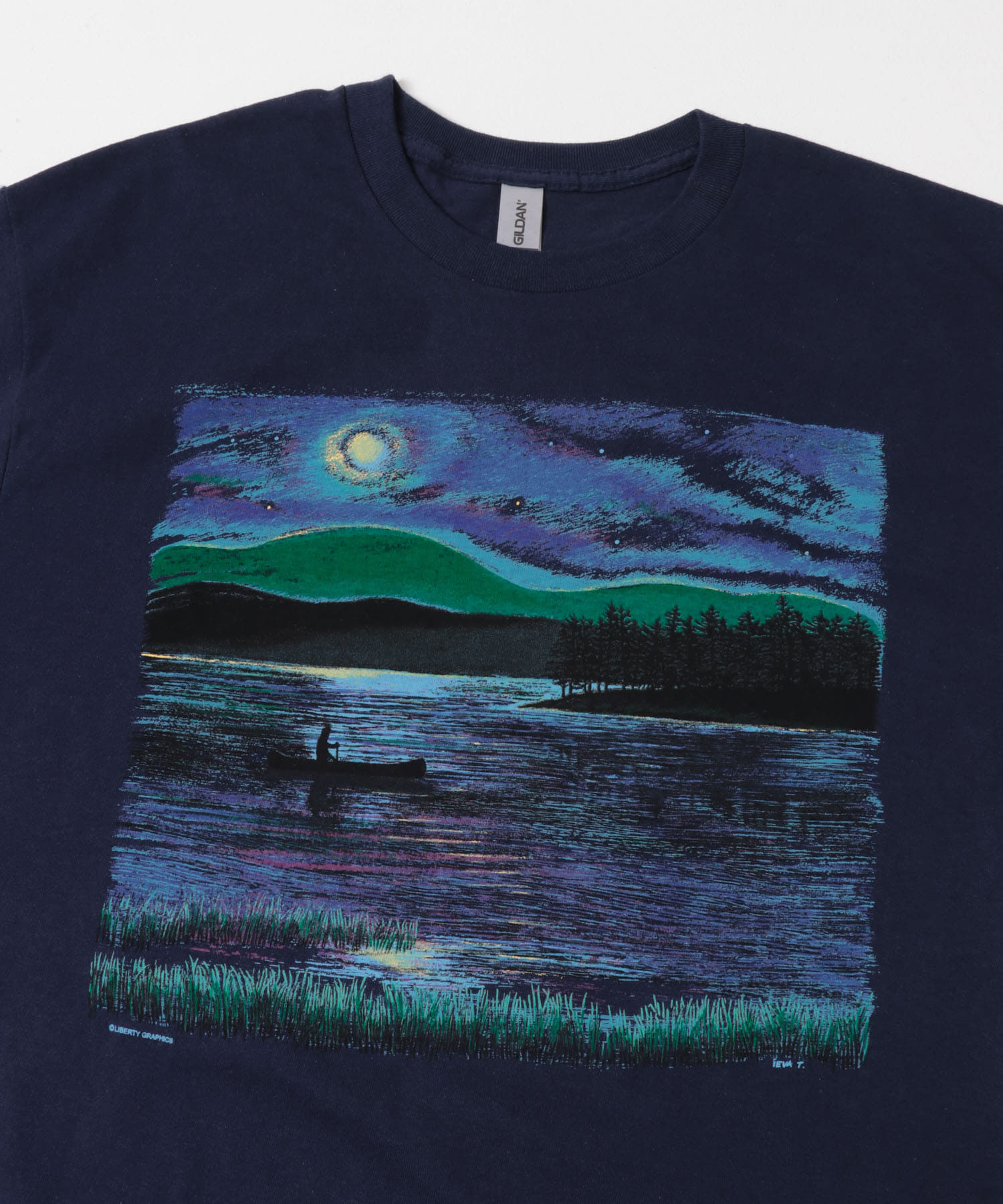 LIBERTY GRAPHICS　Night Canoe NAVY L