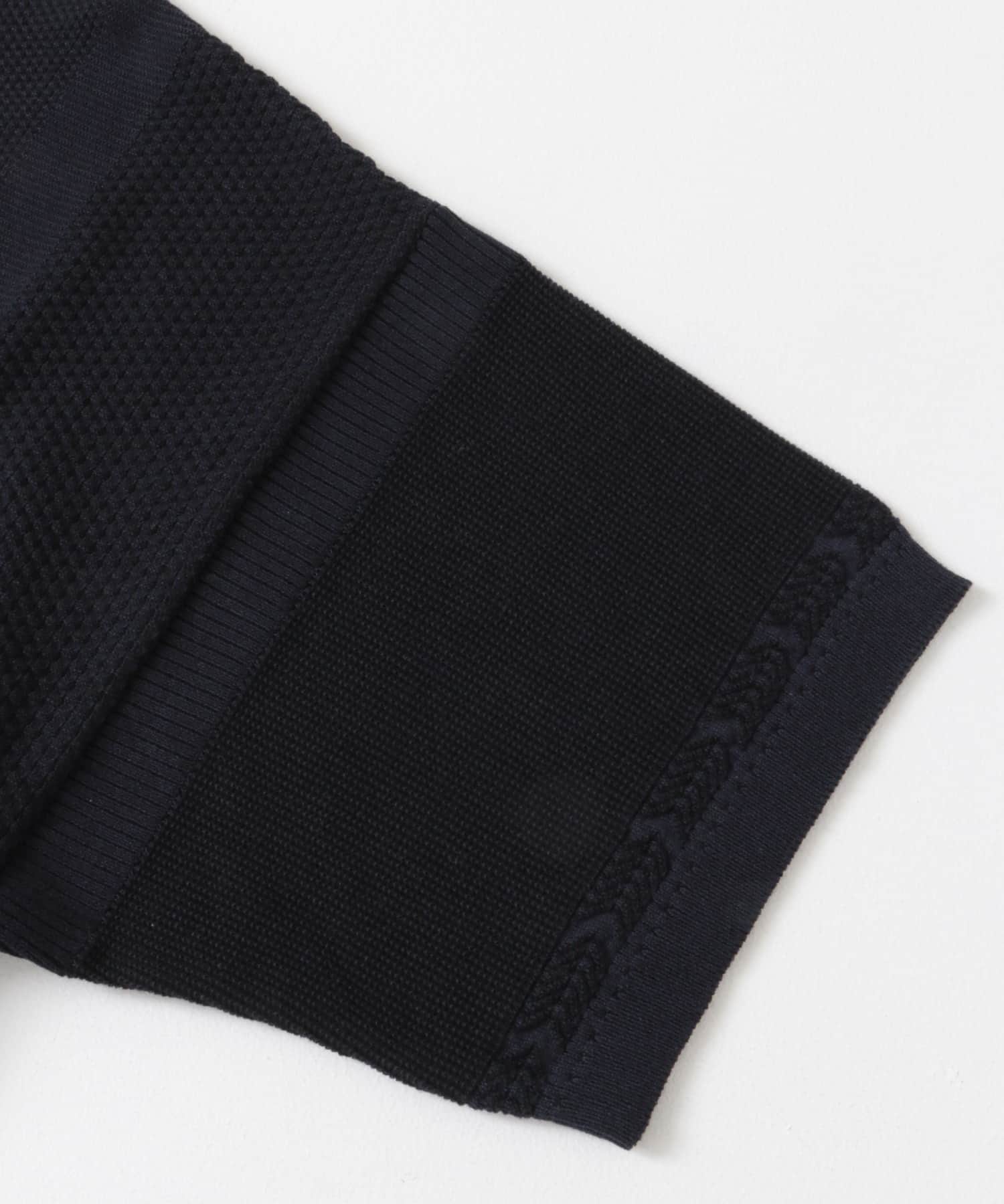 YASHIKI　Umiiro Knit Polo NAVY 1
