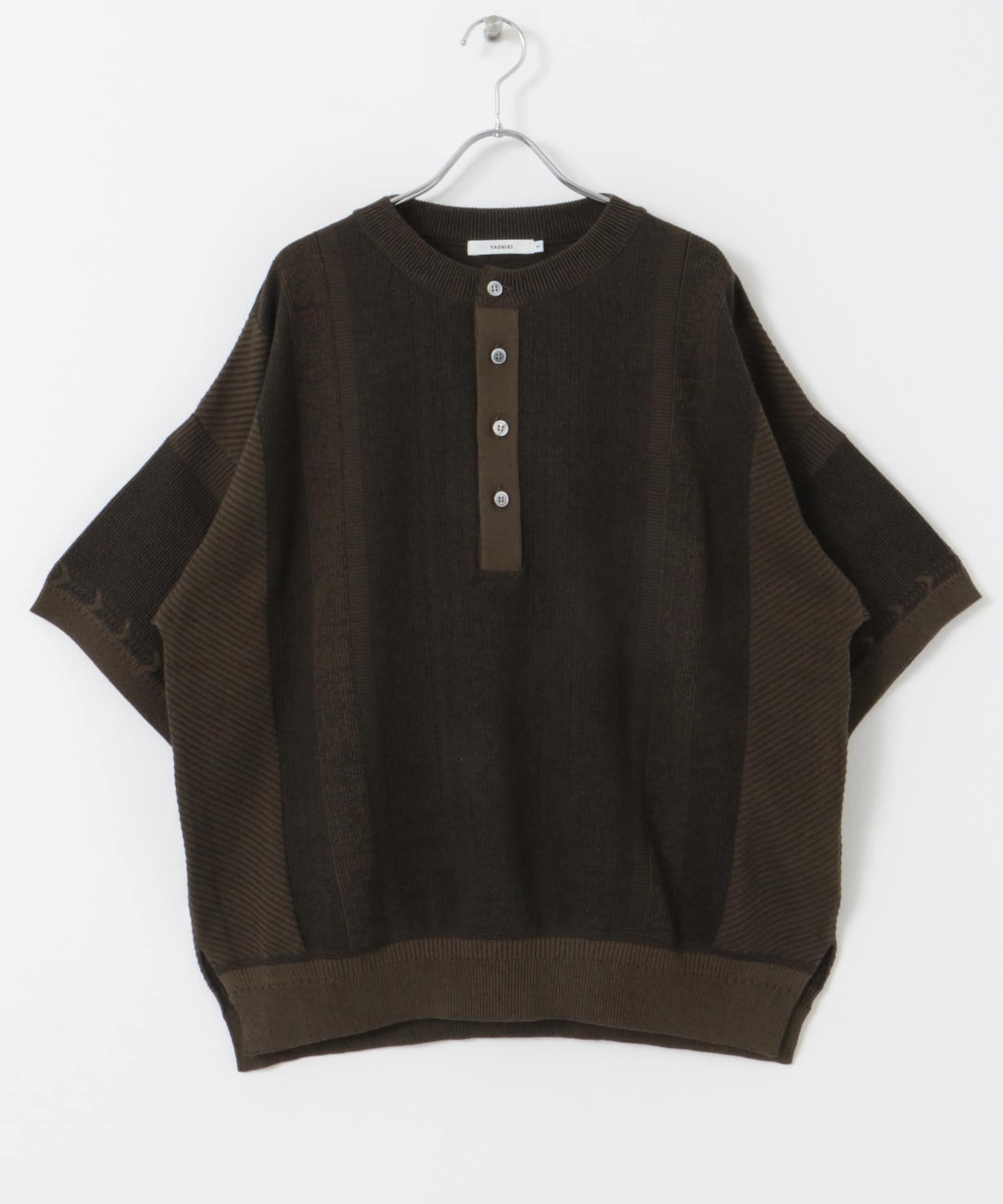 YASHIKI Fumon Henley Knit(1 BLACK): トップス｜URBAN RESEARCH公式