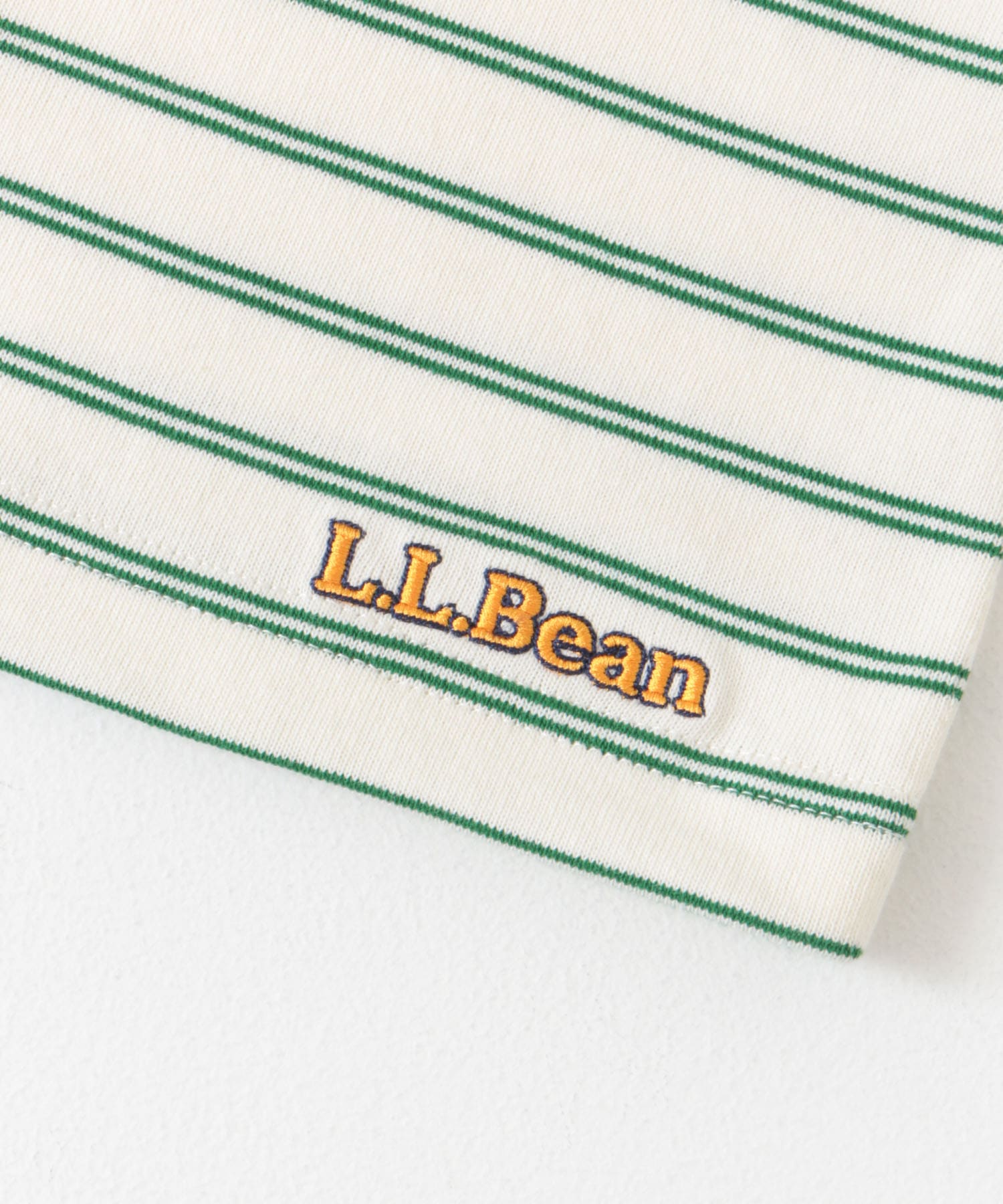 さむページ L.L.Bean Union Short-Sleeve StripedT-shirts(M Yellow/Sax