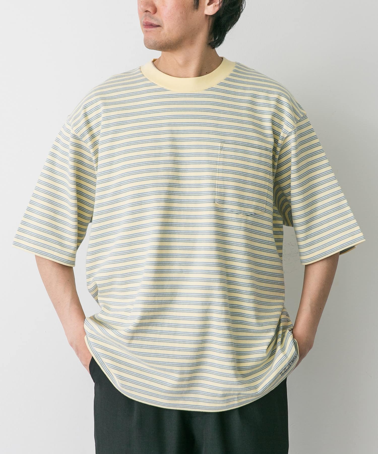 L.L.Bean　Union Short-Sleeve StripedT-shirts