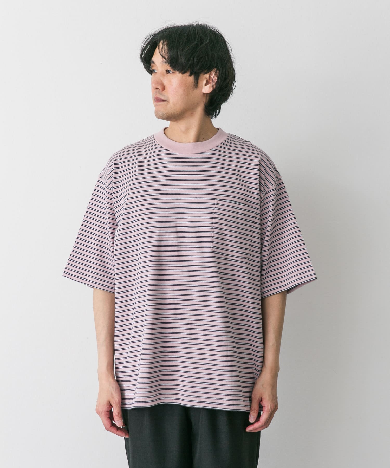さむページ L.L.Bean Union Short-Sleeve StripedT-shirts(M Yellow/Sax