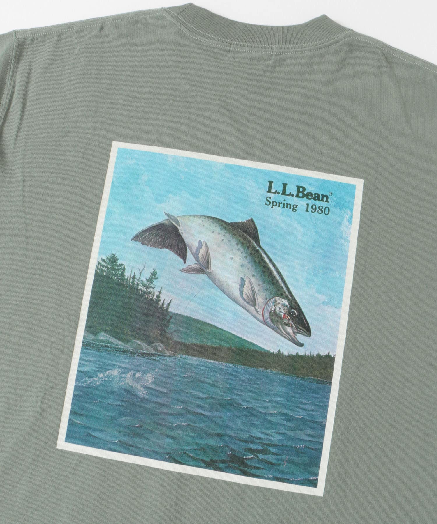エルエルビーン　L　Beans 1980SS Catalog Trout-Tee L.L.Bean 1980 SS Catalog Trout-T-shirts(M Ecru): トップス