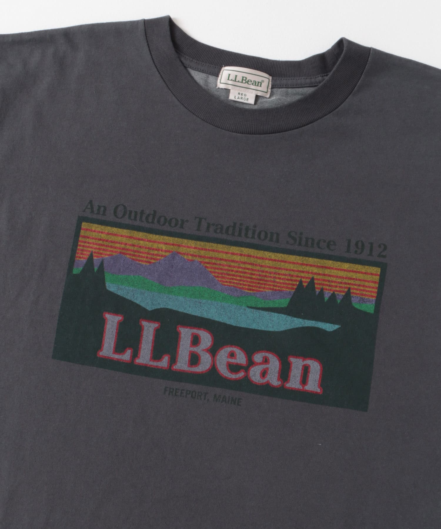 L.L.Bean　ShortSleeveKatahdinLogoT-shirts Charcoal M