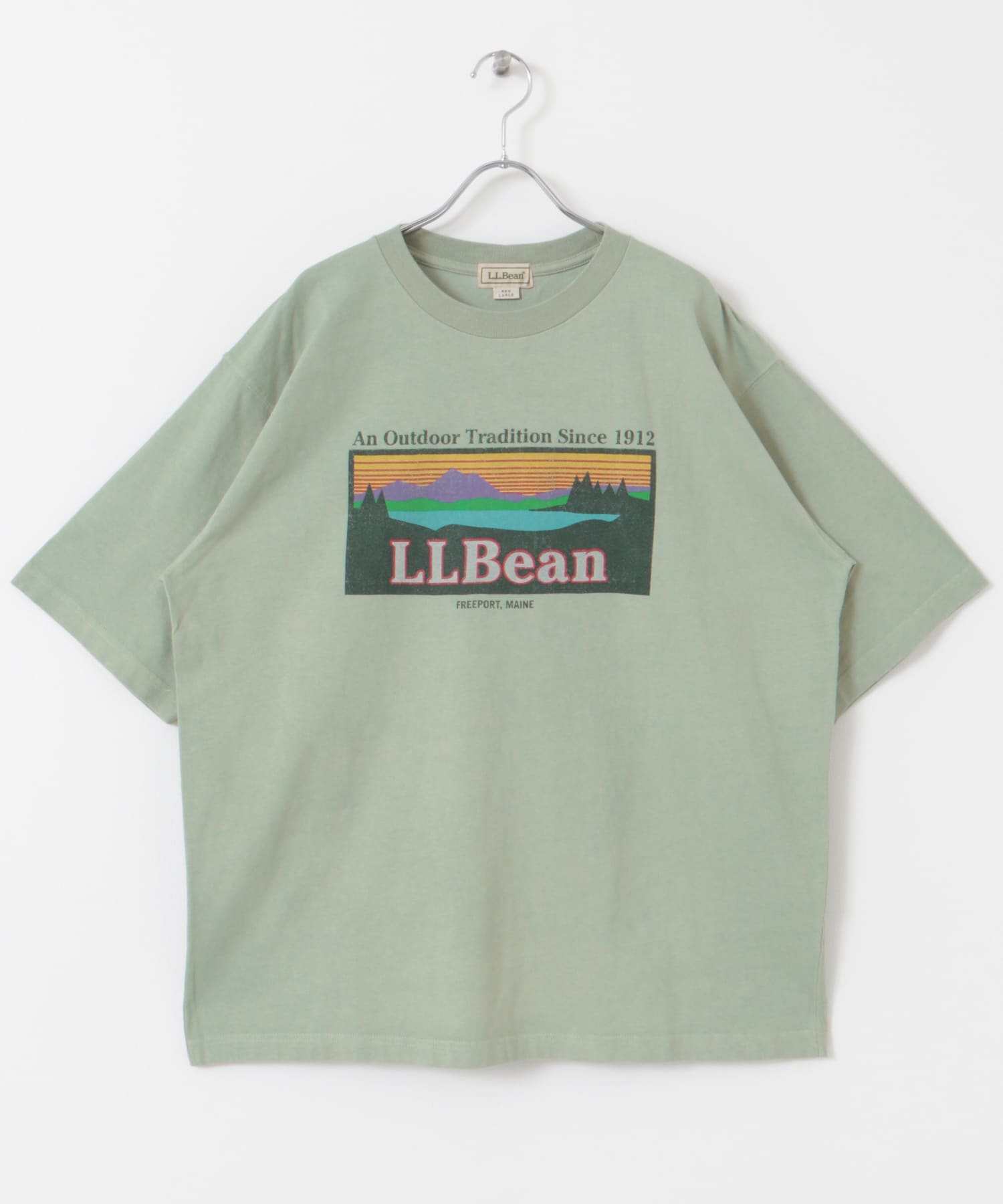 L.L.Bean　ShortSleeveKatahdinLogoT-shirts Leaf green M