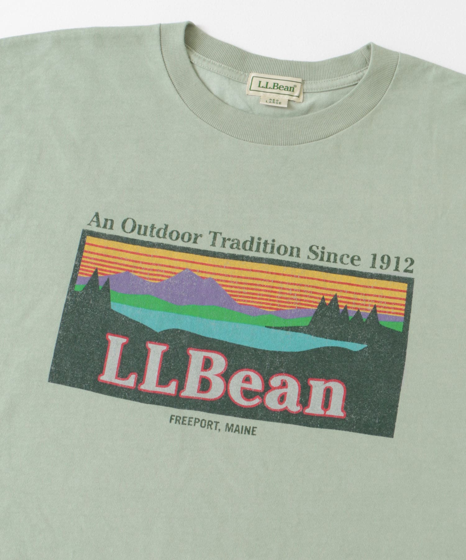 L.L.Bean　ShortSleeveKatahdinLogoT-shirts Leaf green M