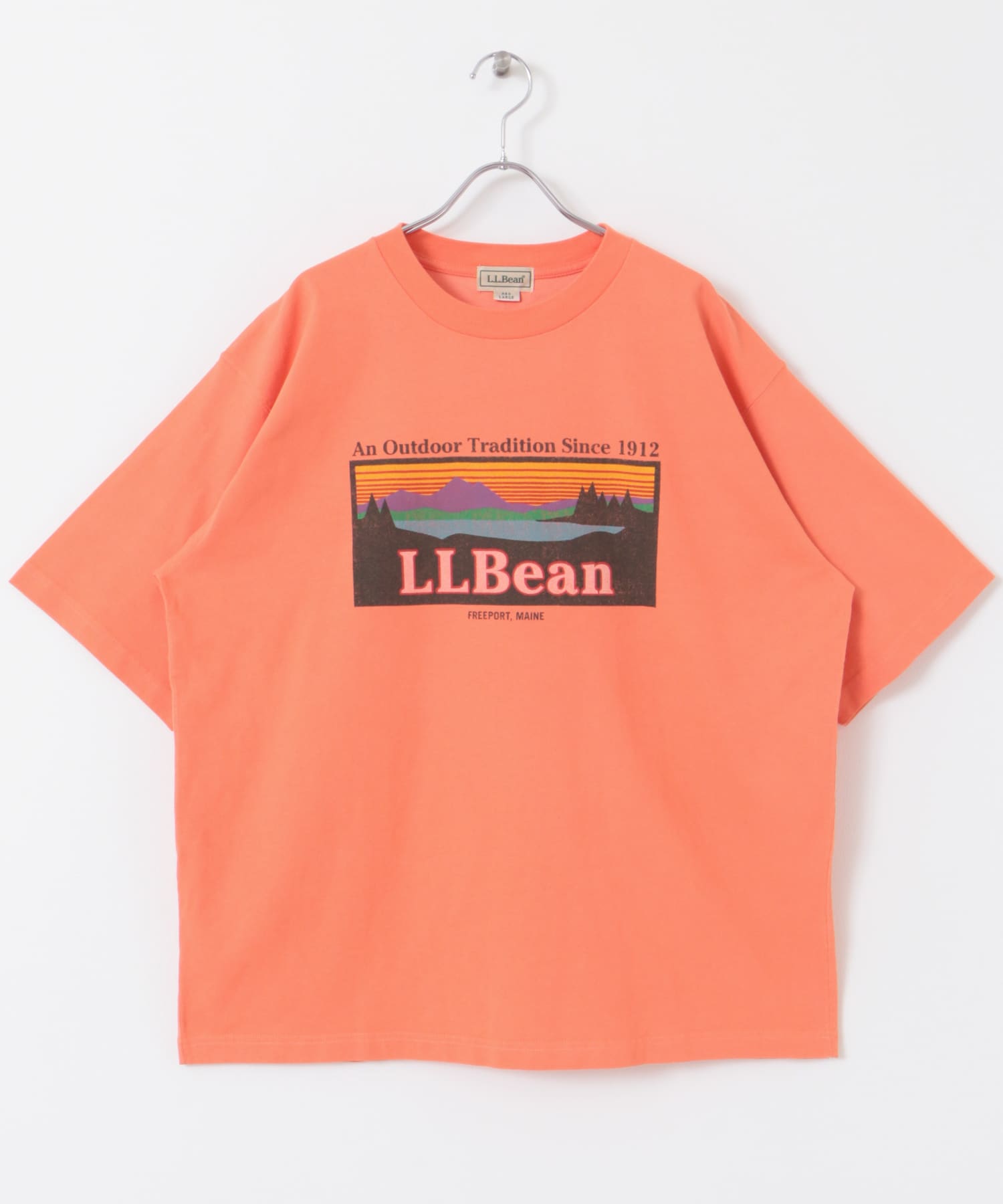 L.L.Bean　ShortSleeveKatahdinLogoT-shirts Apricot M