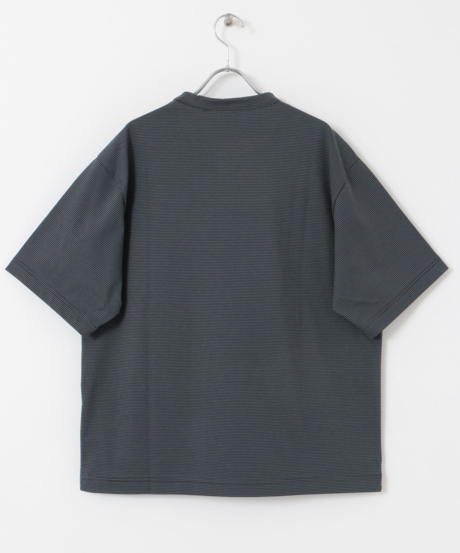 STILL BY HAND　Striped T-shirts GRY/NVY 46