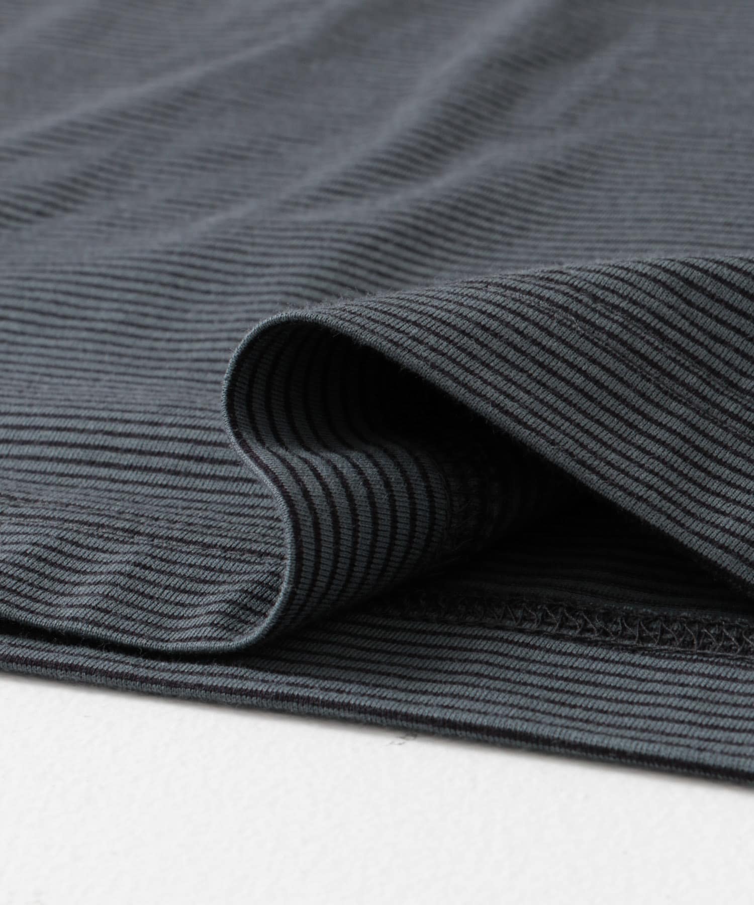 STILL BY HAND　Striped T-shirts GRY/NVY 46