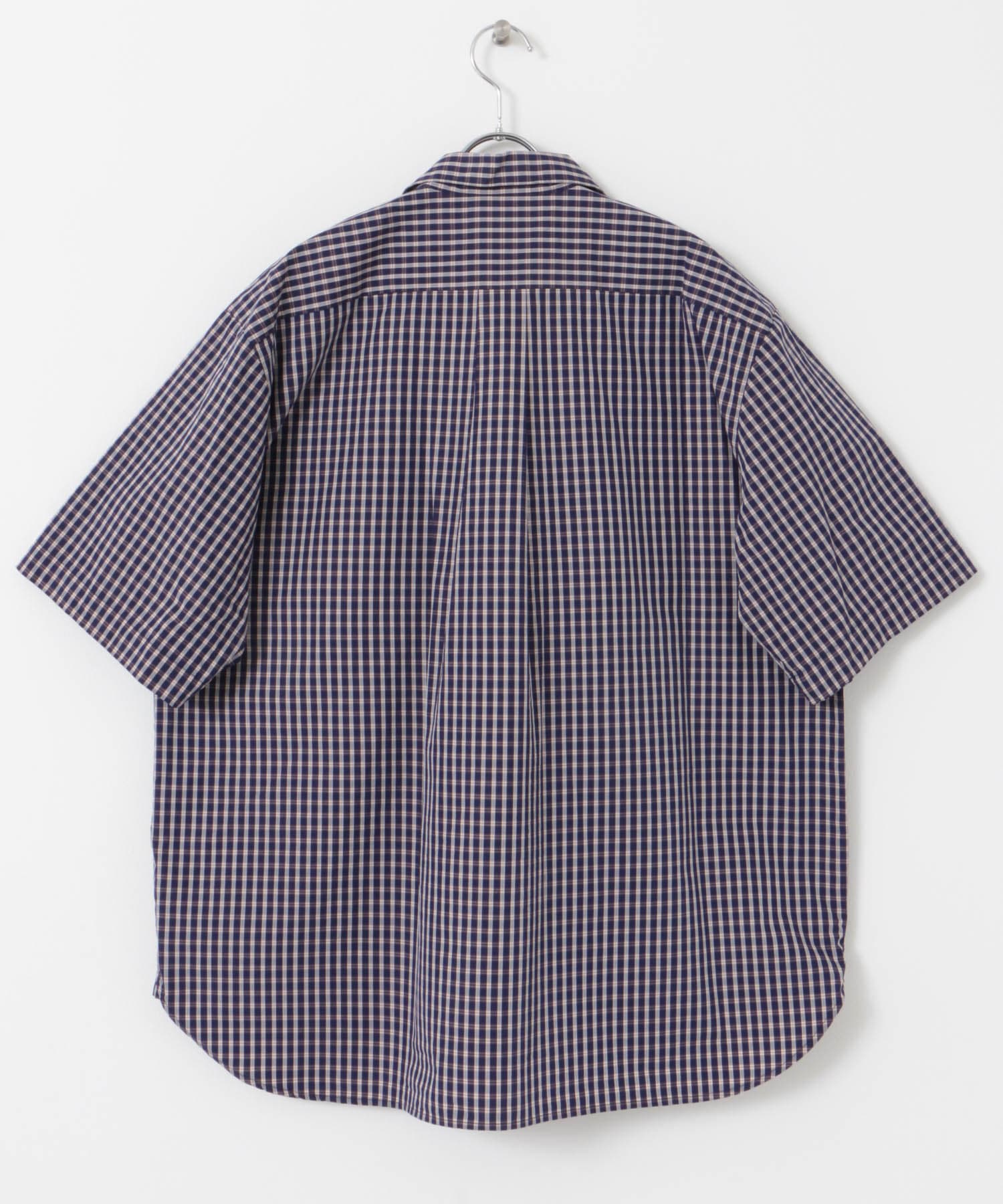 DANTON　WORK SHIRTS SHORT-SLEEVE NVY/BRN 42