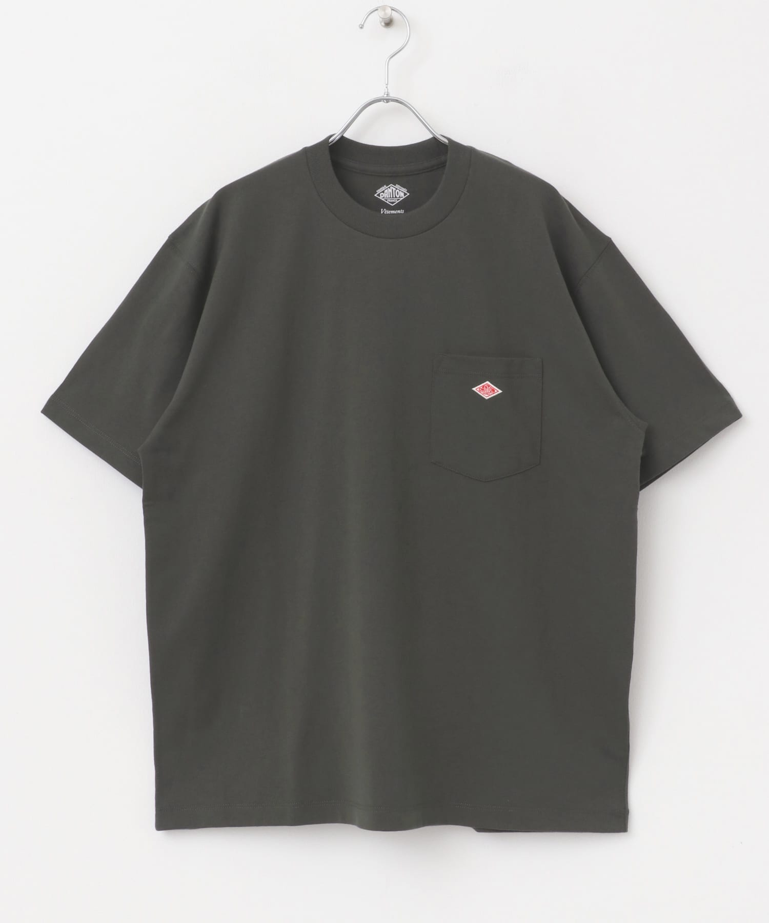 DANTON　POCKET T-SHIRTS COAL GREY M