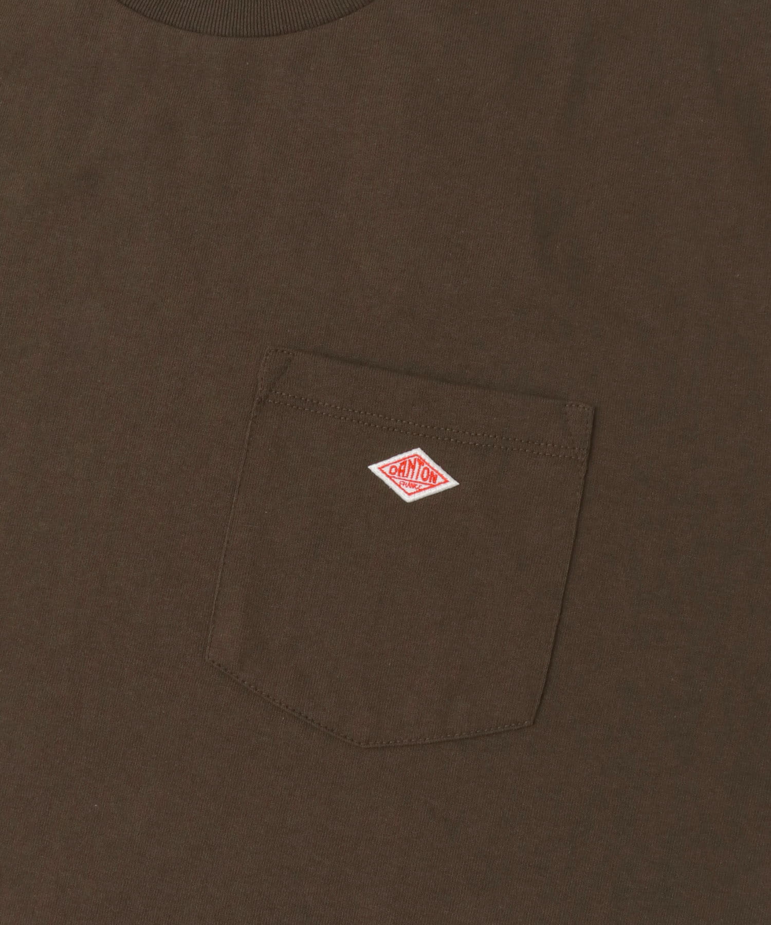 DANTON　POCKET T-SHIRTS DARK BROWN M