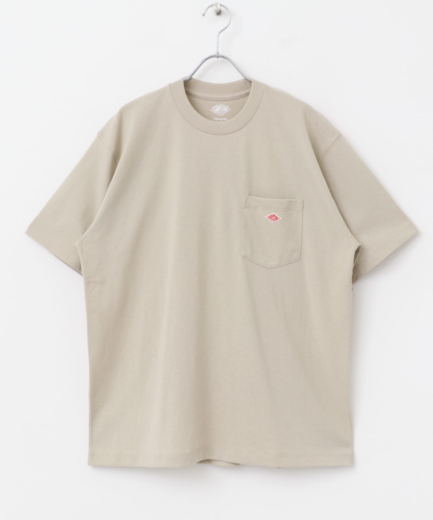 DANTON　POCKET T-SHIRTS GREIGE M