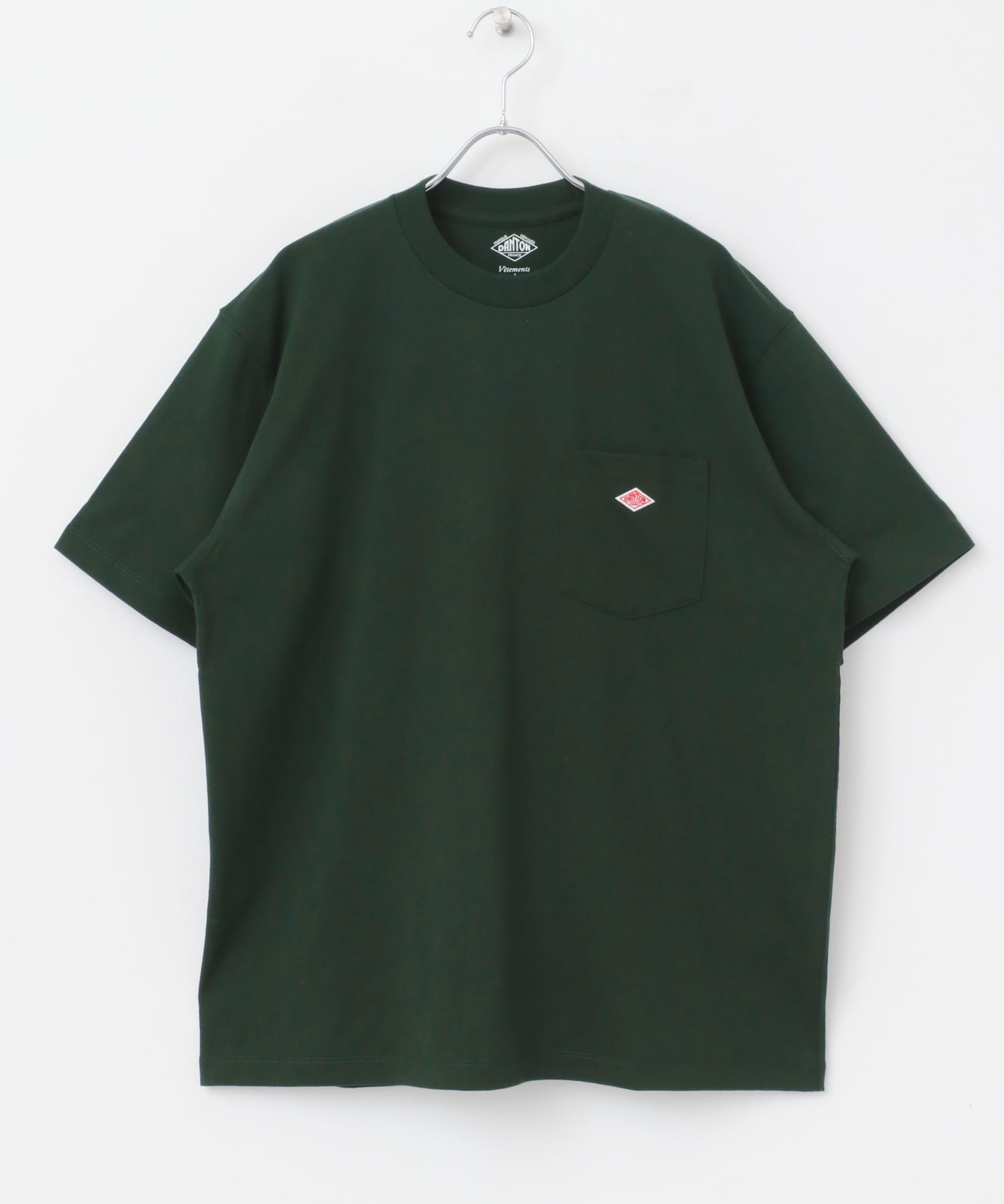 DANTON　POCKET T-SHIRTS DARK GREEN M