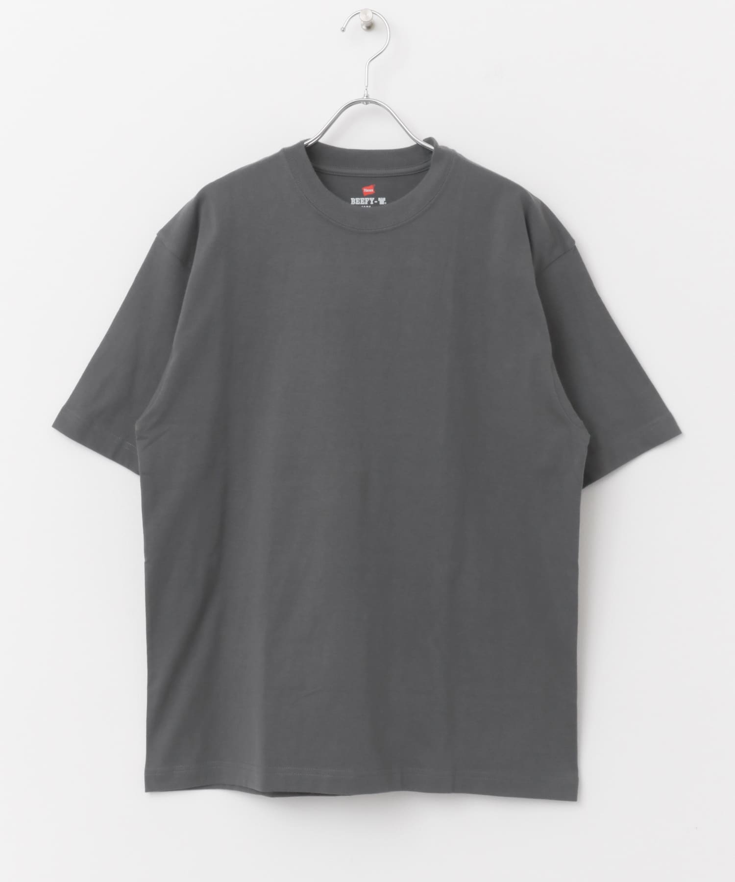 『別注』Hanes×DOORS　BEEFY-T DOORS FIT Short-Sleeve ダークグレー M