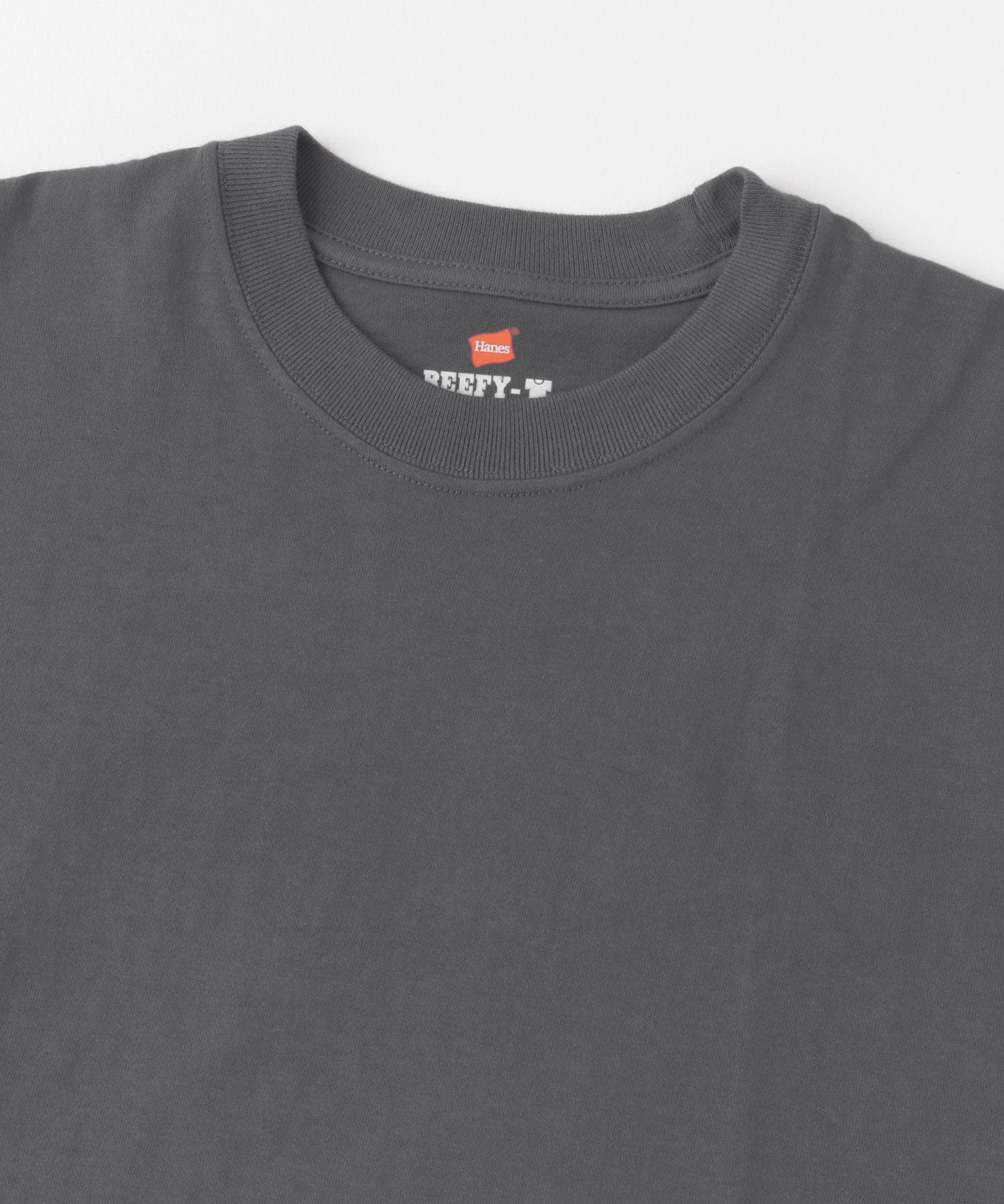 『別注』Hanes×DOORS　BEEFY-T DOORS FIT Short-Sleeve ダークグレー M