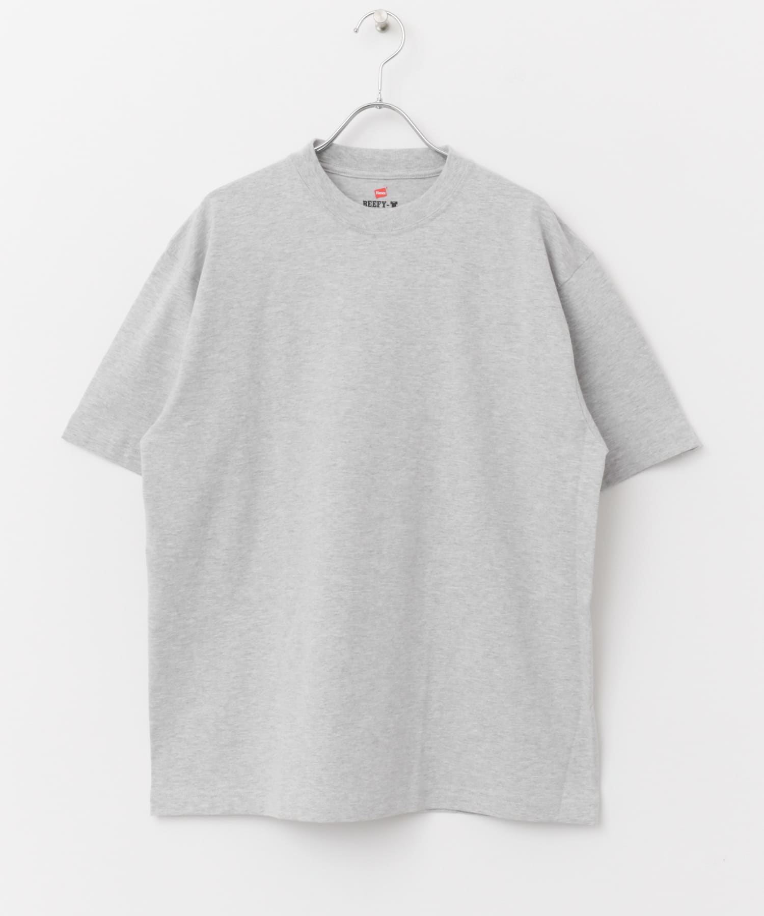 『別注』Hanes×DOORS　BEEFY-T DOORS FIT Short-Sleeve グレー M