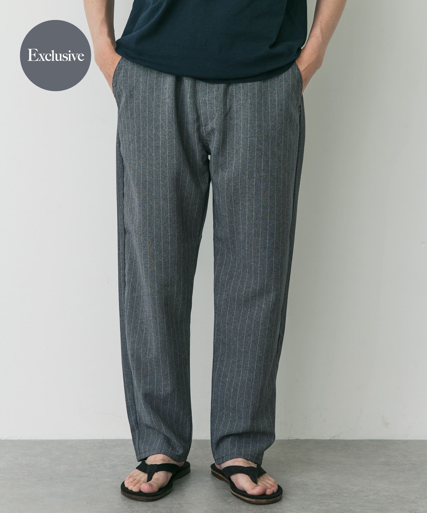 indigo sea2025☆バンブーリラックスパンツ☆グレーブラウン 別注』Lee×DOORS FLeeasy Narrow(FREE GRAY): ボトム｜URBAN RESEARCH