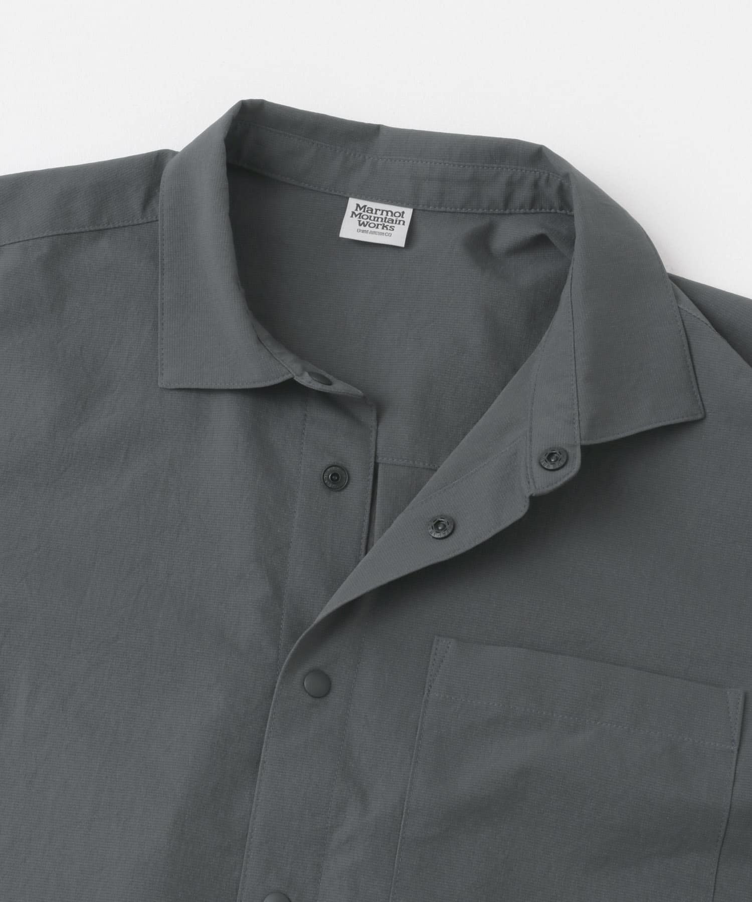 『別注』Marmot×DOORS　DOTAIR SHORT-SLEEVE SHIRTS CHARCOAL M