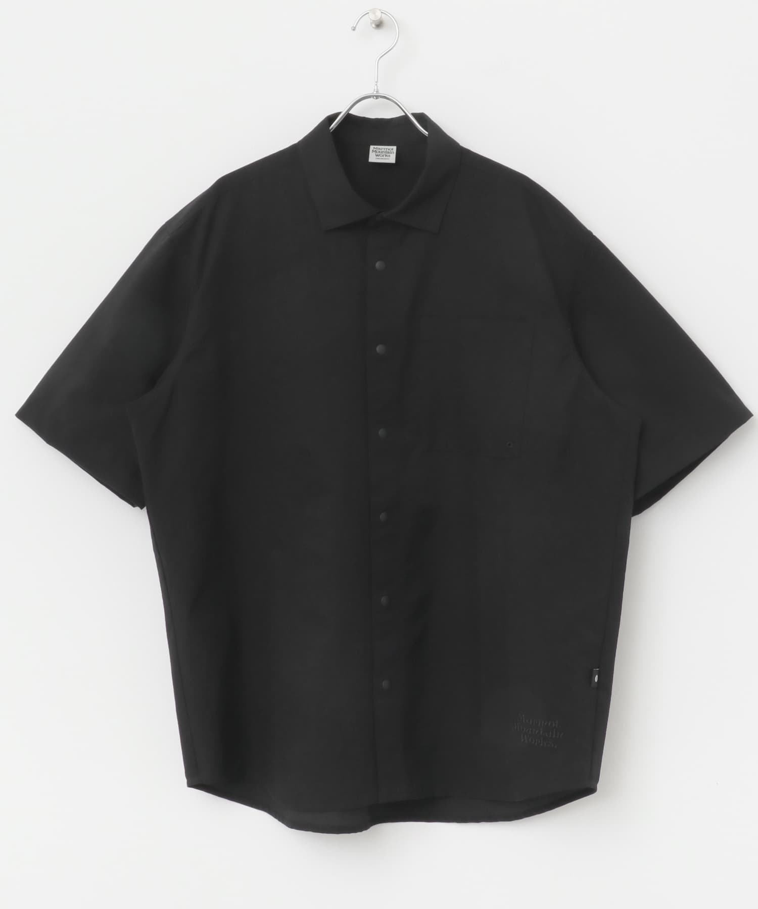 『別注』Marmot×DOORS　DOTAIR SHORT-SLEEVE SHIRTS BLACK M